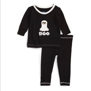 KicKee Pants Ghost Fitted Two-Piece Pajamas